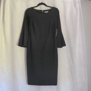 Calvin Klein Straight Black Dress, Size 10